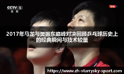 2017年马龙与樊振东巅峰对决回顾乒乓球历史上的经典瞬间与技术较量